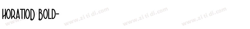HoratioD Bold字体转换